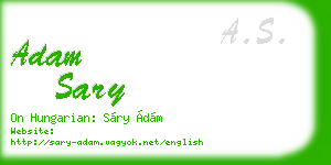 adam sary business card